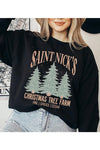 Saint Nick's Tree Farm Oversized Crewneck