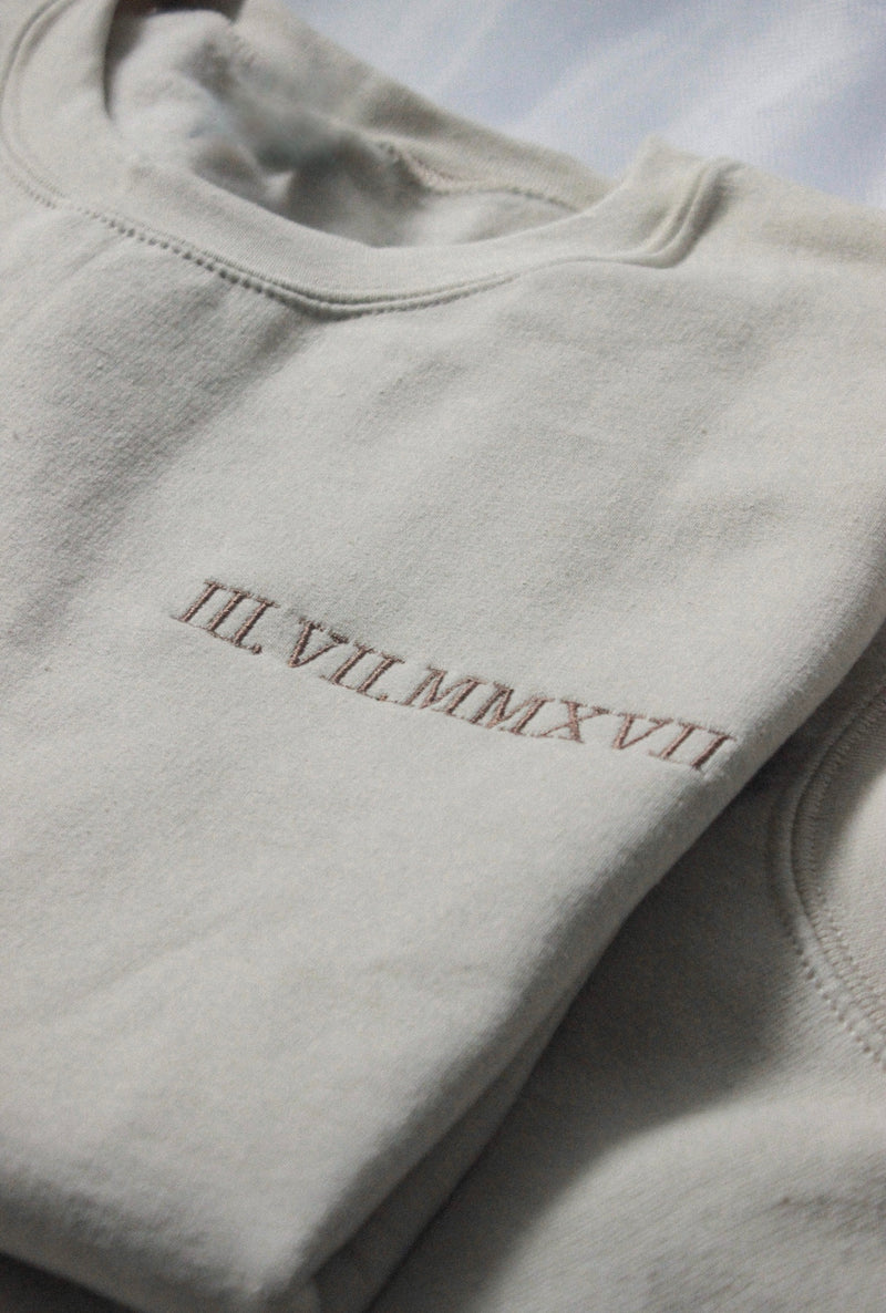 Custom Roman Numeral Sweatshirt