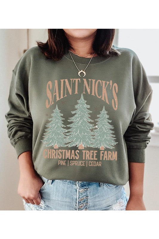 Saint Nicks Tree Farm Crewneck