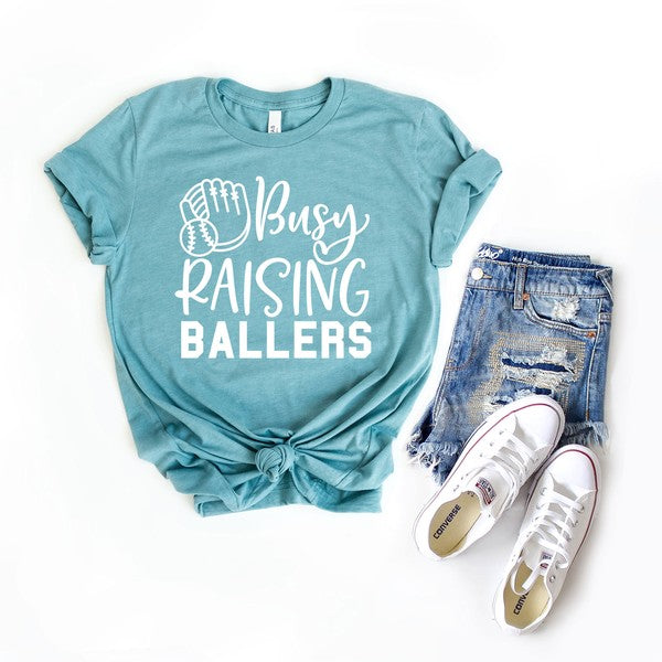 Busy Raising Ballers Graphic Tee