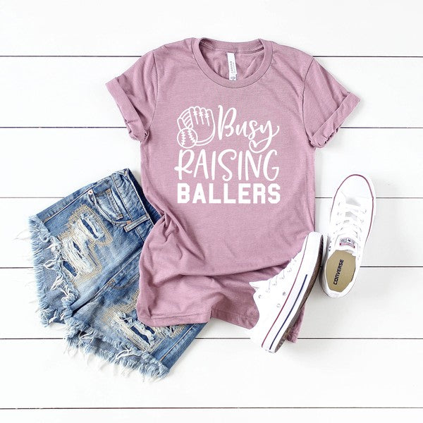 Busy Raising Ballers Graphic Tee