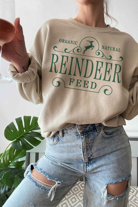 Reindeer Christmas Graphic Sweatshirt