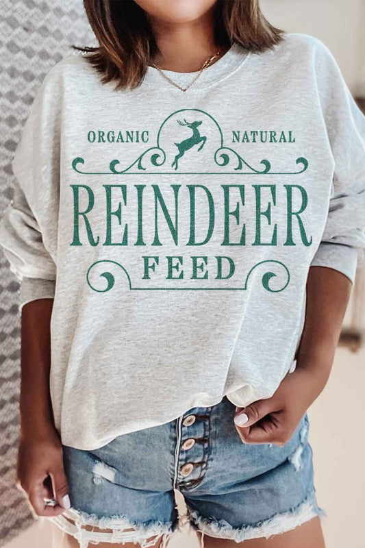 Reindeer Christmas Graphic Sweatshirt